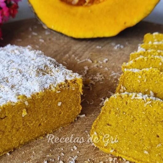 pan de calabaza y coco