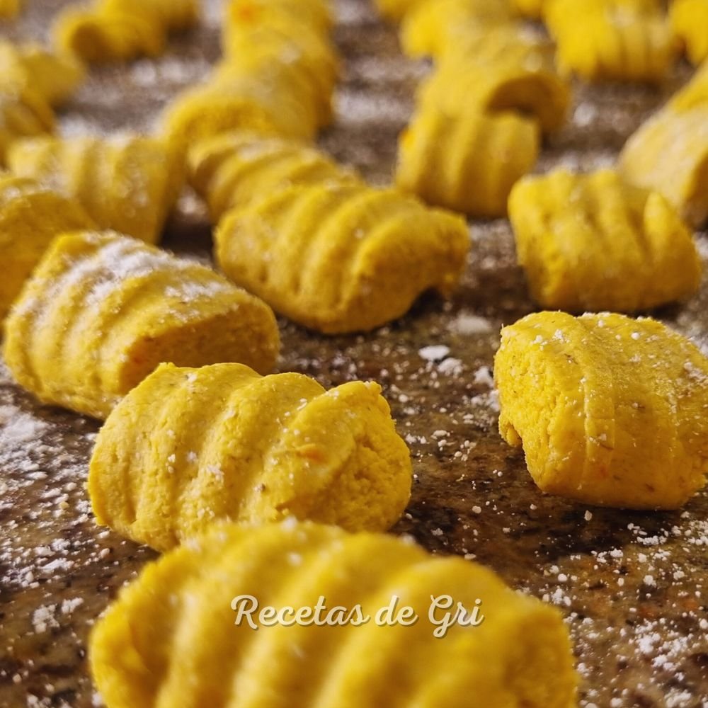 gnocchi de zanahoria veganos