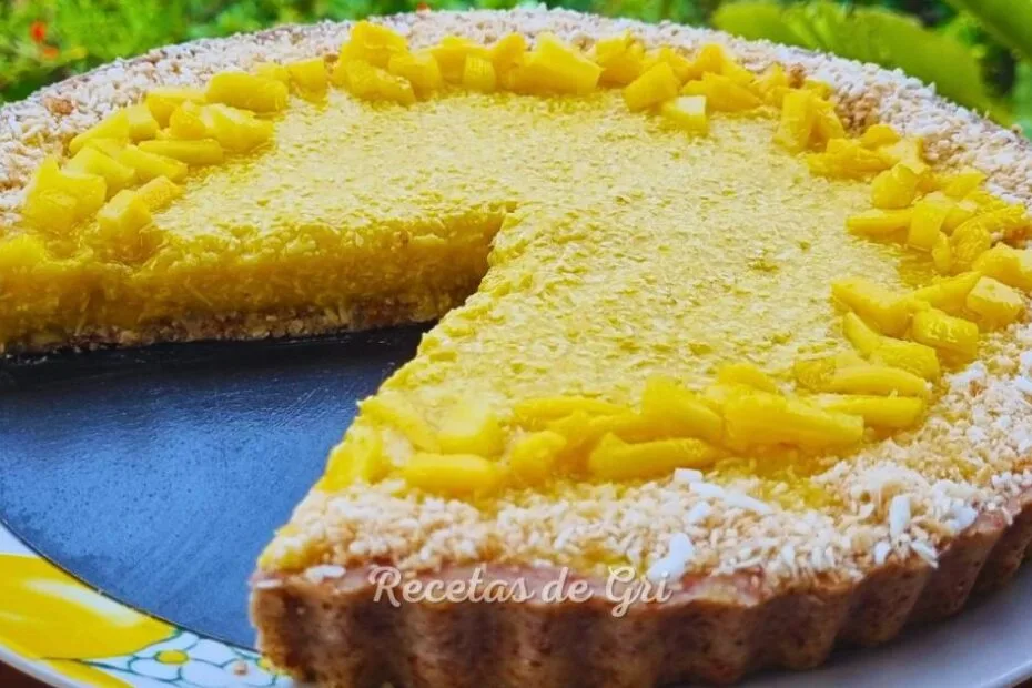 Tarta de Mango y coco rallado