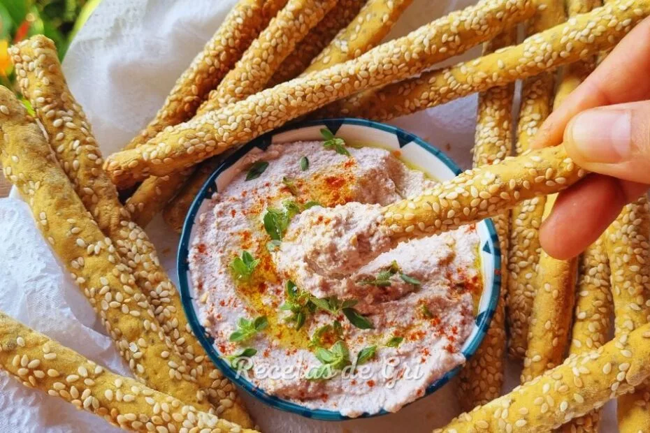 snack sin gluten con crema de almendras