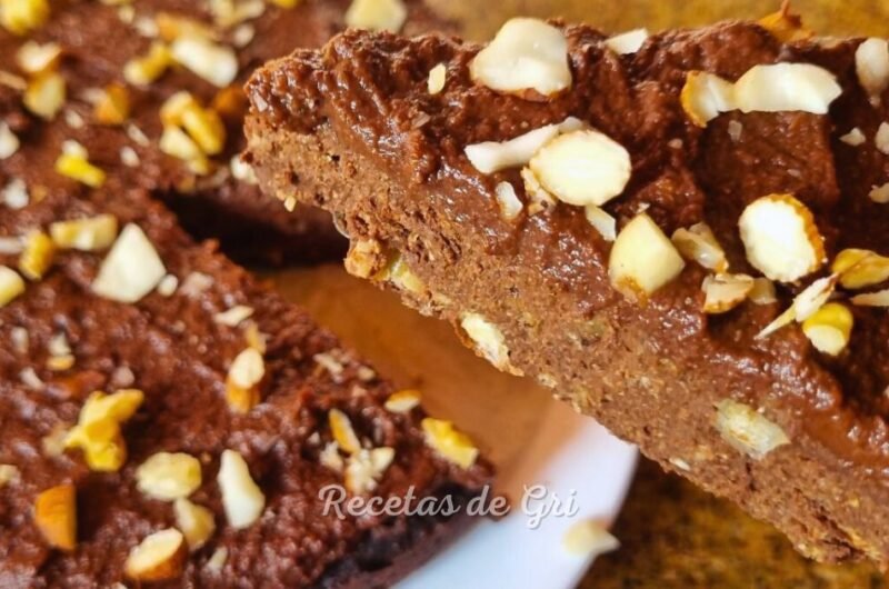 Torta de Chocolate y Frutos Secos Sin Azúcar, Sin Trigo y sin Lacteos