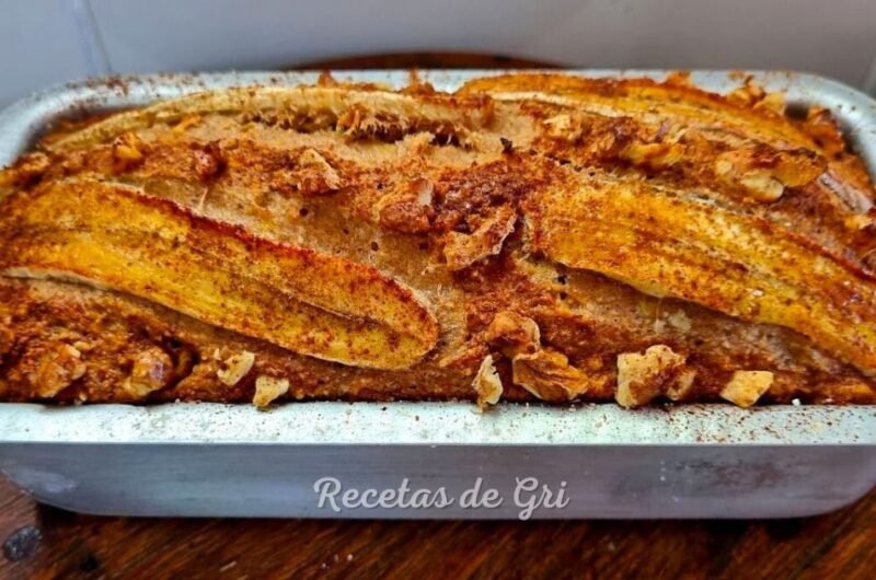 Budín de Banana y Nuez (sin azúcar)