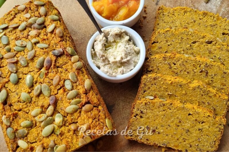 Pan de Calabaza Vegano, Sin Gluten y Sin Azúcar