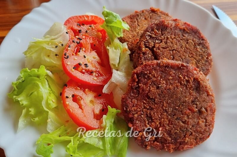 Hamburguesas de lentejas y arroz integral