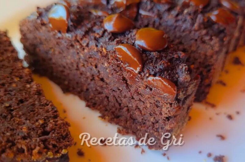 Budin de Chocolate sin azúcar, sin lácteos y sin gluten